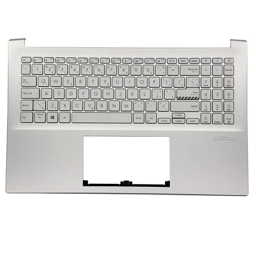 Laptop PalmRest&Keyboard For ASUS Vivobook 15 K3500P K3500PA K3500PC K3500PH Silver Top Case With Backlit Czech CZ Silver Keyboard