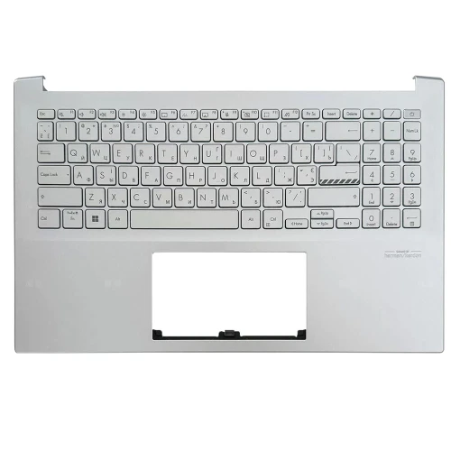 Laptop PalmRest&Keyboard For ASUS Vivobook 15 X3500P X3500PA X3500PC X3500PH Silver Top Case With Backlit Russian RU Silver Keyboard