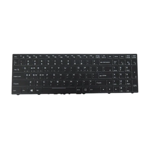 Laptop 3-zone RGB Backlight Keyboard For CVM15F23USJ43000C 6-80-N8500-012-1M1 Korean KR Black Frame New