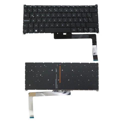 Laptop Monochrome Backlit Keyboard For LG5P_A52BWL NK151310B AEZAUR01020 ACM 20M1U4 AEZAUR01020 Latin America LA Black NO Frame New