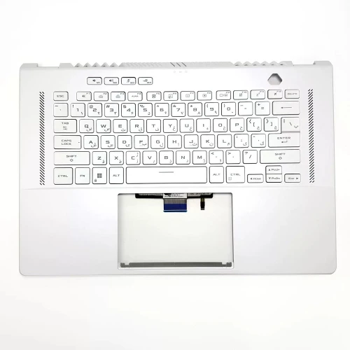 Laptop PalmRest&keyboard For ASUS ROG Zephyrus G15 GA503R GA503RM GA503RS GA503RW GA503RX White Top Case Farsi FS With Backlit Without Touchpad