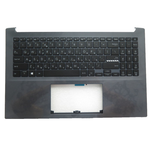 Laptop PalmRest&Keyboard For ASUS Vivobook 15 D3500Q D3500QA D3500QC Gray Top Case With Backlit Hebrew HB Black Keyboard