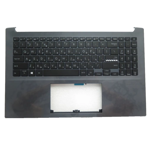 Laptop PalmRest&Keyboard For ASUS Vivobook 15 V3500P V3500PA V3500PC V3500PH Gray Top Case With Backlit Hebrew HB Black Keyboard