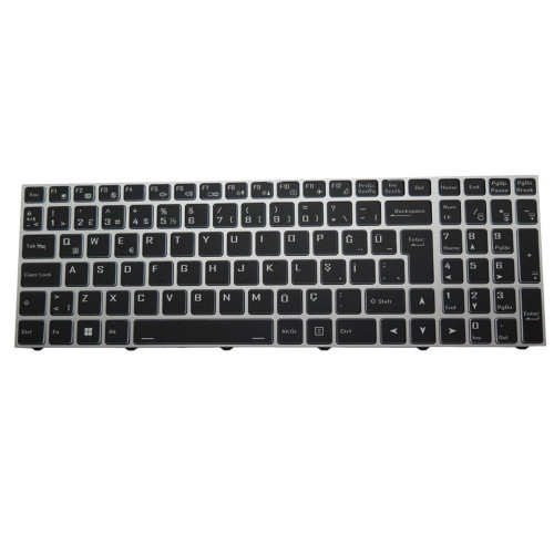 Laptop No Backlit Keyboard For ACER Aspire Lite AL15-51M AL15-51 N23L1 Turkey TR Silver Frame New