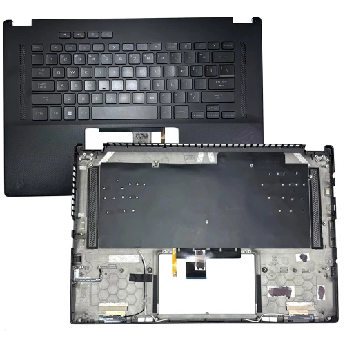 Laptop PalmRest&Keyboard For ASUS ROG Flow X16 GV601VI GV601VU GV601VV Black Top Case With Backlit United States US Black keyboard