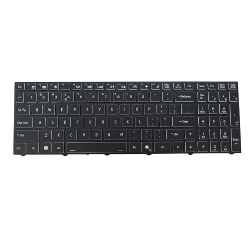 Laptop keyboard For Pioneer DreamBook Power X56 With RGB With AI button With Frame Black United States US