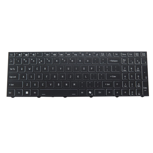 Laptop keyboard For Pioneer DreamBook Power X58 With AI button With Frame Black United States US