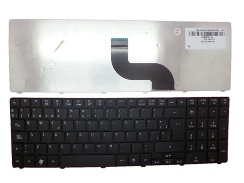 Laptop Keyboard For Packard Bell TE11HC Black Spanish SP 9Z.N3M82.G0S NSK-AUG0S PK130QG2B18