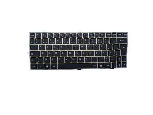 Laptop Keyboard For MSI U135 U135DX Black With Frame French FR V103622CK1 S1N-1EFR2C1-SA0