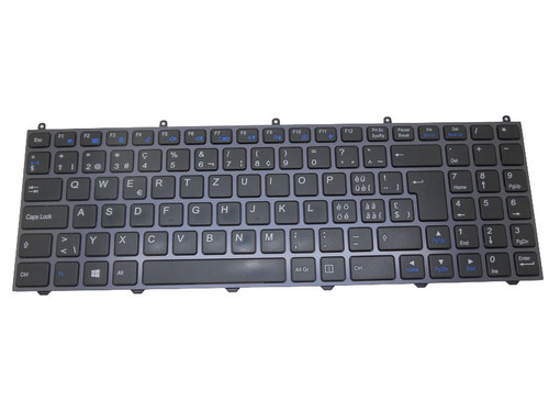 Laptop Keyboard For CLEVO W650EH MP-12N76CH-430 6-80-W6500-180-1G 6-80-W6500-180-1 6-80-W6500-182-1 Swiss SW With Grey Frame