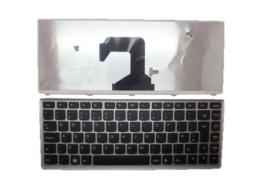 Laptop Keyboard For Lenovo U410 U410 Touch U410T United Kingdom UK 25203730 9Z.N7GSQ.AOU AELZ8E00110 With Silver Frame Black New