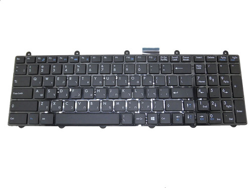 Laptop Keyboard For MSI GT70 2OC 2OD 2OKWS 2PC 2PE 2QD CX60 CX70 3BE 3CC WT60 2OJ 2OK WT70 2OL Z70 2BA Hebrew HB With Black Frame