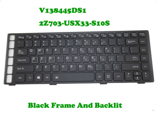 Laptop Keyboard For AORUS X3 V138445DS1 2Z703-USX33-S10S YH-AZ12EF01 2Z703-USX30-E51S YH-AZ12EF34 UI United States With Black Frame And Backlit