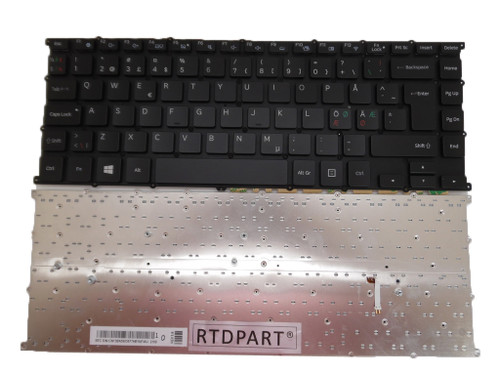 Laptop Keyboard For Samsung NP930X5J NP940X5J 930X5J 940X5J Nordic NE BA59-03877H Backlit Without Frame Black New