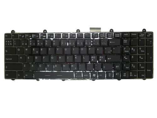 Laptop Keyboard For MSI GT780 GT780D GT780DX GT780DXR GT780R GT783 GT783R GX780 GX780R Nordic NE With Black Frame