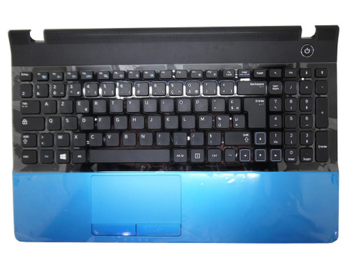 Laptop PalmRest&Keyboard For Samsung NP300E5A 300E5A France FR BA75-03618B  With Touchpad Blue New