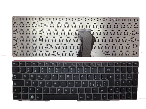 Laptop Keyboard For Lenovo Z560 Z560A Z565 Z565A G570 G575 Italy IT V-117020AK1-IT 25010821 25010791 With Gray Frame New 