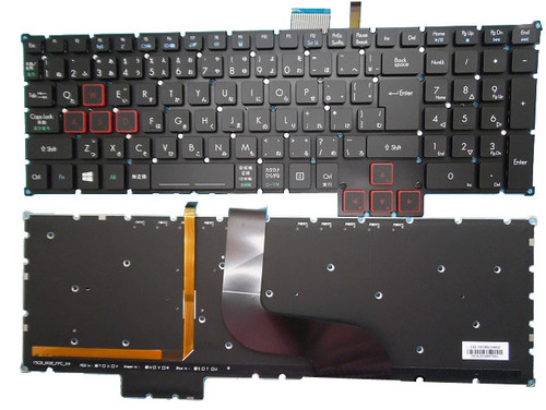 Laptop Keyboard For ACER Predator 15 ACM15CB80J0 628050E9K201 OKN0-EX2JP12 NK.I1513.02U Backlit JAPAN JP