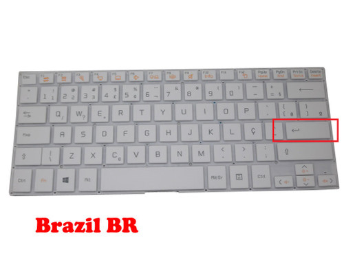 Laptop Keyboard For LG 13U360 13U360-E 13U360-L 13UD360 13UD360-L LG13U36 AEW73669803 LGM15C26PA-1611 White BR Brazil