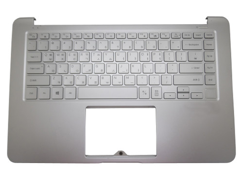Laptop PalmRest&keyboard For Samsung NP900X5N 900X5N Korea KR BA59-04179B With Backlit Fingerprint 90% New Silver