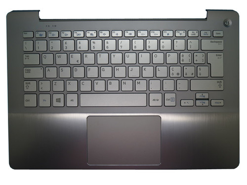 Laptop PalmRest&keyboard For Samsung NP740U3E NP730U3E 740U3E 730U3E Italy IT BA75-04471E With Touchpad Backlit Silver dual fan New