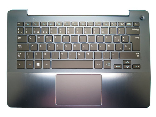 Laptop PalmRest&keyboard For Samsung NP740U3E NP730U3E 740U3E 730U3E Spain SP BA75-04622D With Touchpad Backlit Blue dual fan New