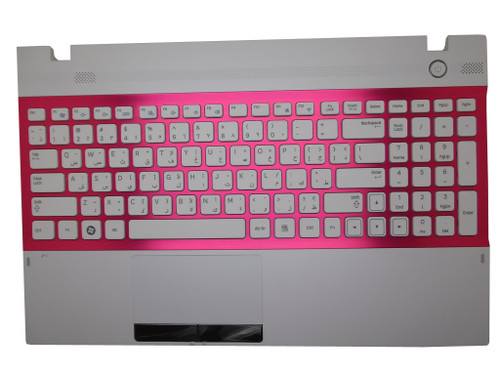 Laptop PalmRest&keyboard For Samsung NP300V5A NP305V5A 300V5A 305V5A Arabia AR BA75-03248E With Pink Frame Touchpad New