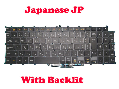 Laptop Keyboard For LG 15ZD980-T LG15Z98 15Z980-GA55J 15Z980-GA77J 15Z980-GA7CJ 15Z980-GR55J Japanese JP Black Without Frame & With Backlit