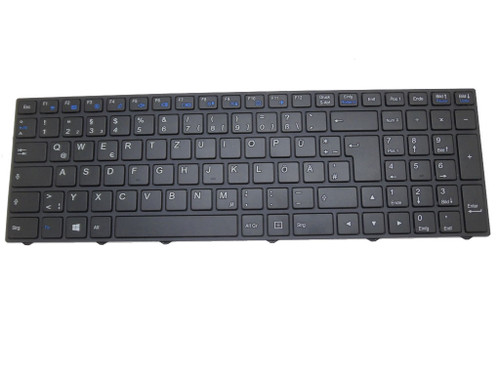 Laptop Keyboard For CLEVO W950AU W950JU W950KU W950BU W950SU2 W950TU W951UK W952AU W955AUQ W955KL W955SU2 German GR Black Frame