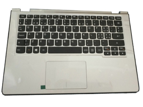Laptop PalmRest&keyboard For Lenovo Yoga 2 11 Swiss SW 90204983 Silver With Touchpad New