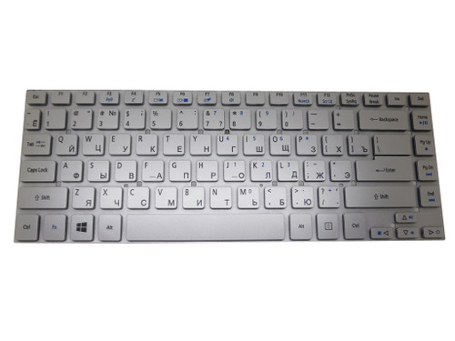 Laptop Keyboard For Acer V121646CS4 RU AEZQSS70110 NK.I141S01H Russian RU Silver