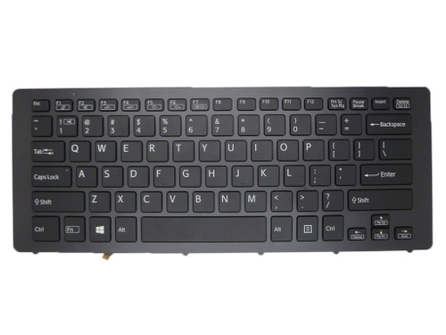 Laptop Keyboard For SONY For VAIO SVF15N Series 9Z.NABBQ.701 149264921US AEFI3U000103A English US Black With Backlit Gray Frame New