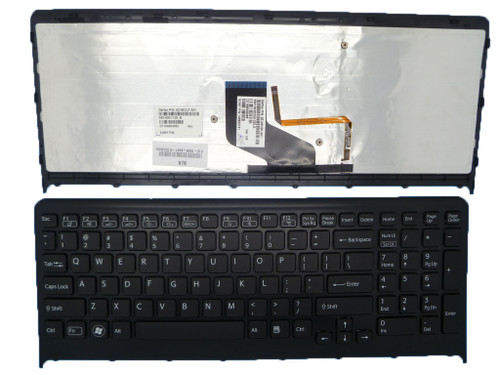 Laptop Keyboard For SONY For VAIO VPCF2 VPCF213FX VPCF215FX VPCF217HG VPCF2190X VPCF21AFX VPCF221FX VPCF223FX VPCF224FX 9Z.N6CBF.A01 148952751 55010S202U0-035-G English US Black With Backlit 95%New