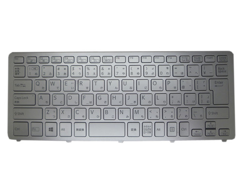 Laptop Keyboard For SONY For VAIO SVF14N SVF14N19DJS SVF14N29EJS SVF14N1A1J SVF14N2A1J 9Z.NABBQ.50J 149263991JP AEFI2J000203A NSK-SK5BQ 0J Japanese JP Silver With Backlit Frame New
