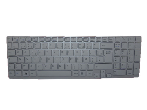 Laptop Keyboard For SONY For VAIO SVE15 Series V133846BK1 French FR White With Frame New