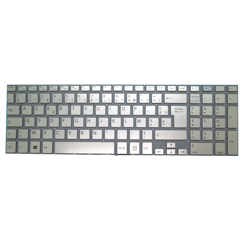 Laptop Keyboard For SONY For VAIO SVF15A French FR V141306CK1FR 149241951FR Silver New
