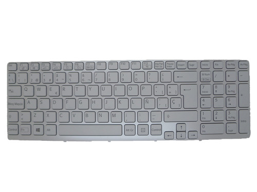 Laptop Keyboard For SONY For VAIO SVE15 Series 9Z.N6CBQ.H0S 149081111ES AEHK5P030303A Spanish SP White With Backlit Frame New