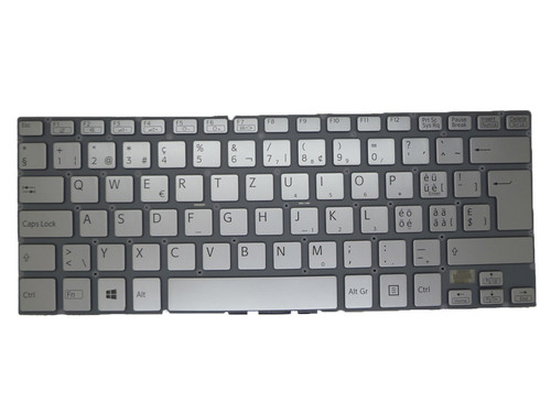 Laptop Keyboard For SONY For VAIO SVF14A SVF14A15ST SVF14A1C5E SVF14A1M2E SVF14A1S9R 9Z.NABBQ.100 149238641CH AEGD5S010203A V141106CK1SW AEGD5S001203A Swiss SW Silver Without Backlit New