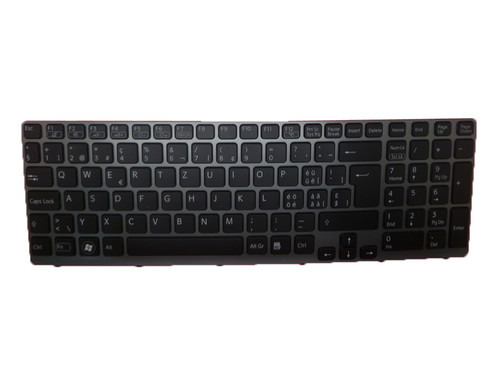 Laptop Keyboard For SONY For VAIO SVE15 Series V133946DK1SW 149030431CH V133946DK3SW AEHK5S011203A 149038211CH Swiss SW Black With Backlit Gray Frame New