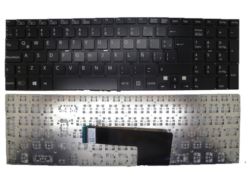 Laptop Keyboard For SONY VAIO SVF152 SVF153 SVF15215CLB SVF15216CLB SVF15218PLB SVF15325CLB 9Z.NAEBQ.01E 149240761LA AEHK9L001103A Latin America LA Black Without Backlit New