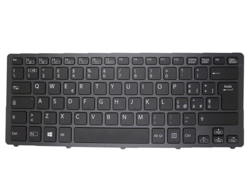 Laptop Keyboard For SONY For VAIO SVF14N 9Z.NABBQ.40E 149263861IT AEFI2I000103A Italy IT Black With Backlit Gray Frame New