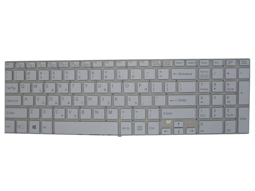 Laptop Keyboard For SONY For VAIO SVF152 SVF153 Series 9Z.NAEBQ.10L 149240991GR Greece GK White Without Backlit New