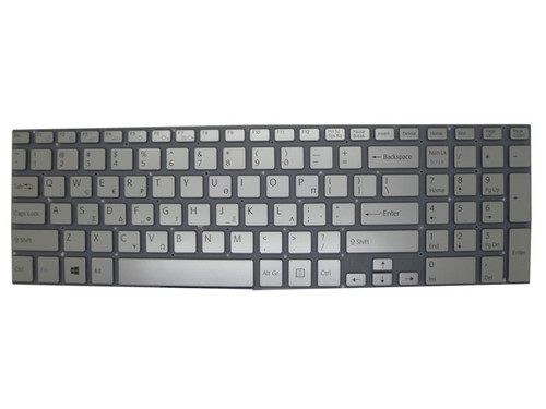 Laptop Keyboard For SONY For VAIO SVF152 SVF153 Series V141706CS1GK 149240291GR AEHK9+010303A Greece GK Silver Without Backlit New