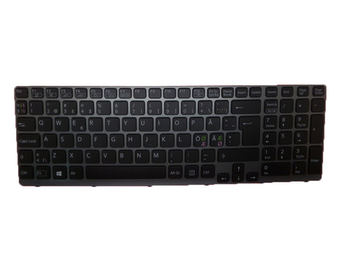 Laptop Keyboard For SONY For VAIO SVE15 AEHK5X021203A Nordic NE Black With Gray Frame New