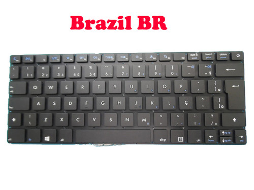 Laptop Keyboard For Entroware apollo 13' 2015 Brazil BR Without Frame