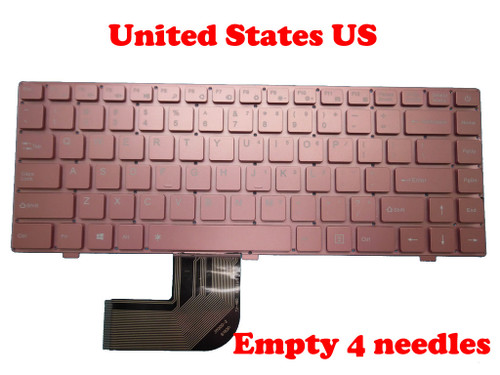 Laptop Keyboard For Jumper For EZbook X4 K621US JM300-2 YJ-485 14 Inch English US Rose Gold