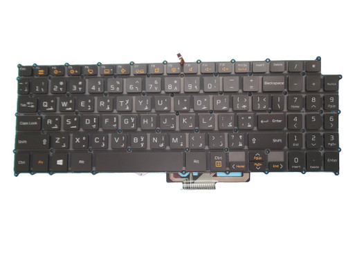 Laptop Keyboard For LG 15Z970-GA50K 15Z970-GA55C 15Z970-GA55J 15Z970-GA77J 15Z970-GA7HK 15Z970-EA50K Arabia AR With Backlit White Without Frame
