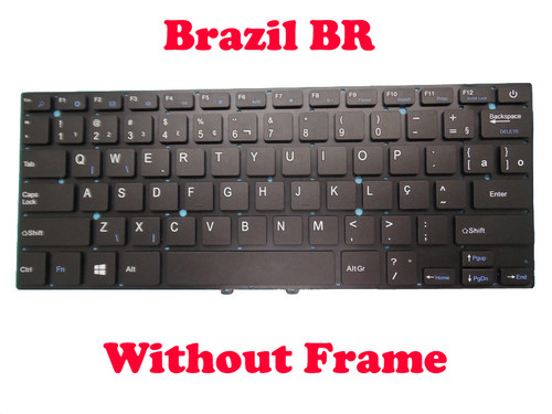 Laptop Keyboard For Toposh MB27716014-BZ PRDE-K2819 Brazil BR Black