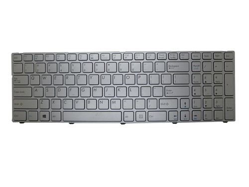 Laptop Keyboard For Pegatron C15 MP-13A83US65287 13A85280USL-H United States US New and Original With Silver Frame