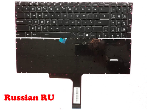 Laptop Keyboard For MSI GE63 7RC 7RD GE63 RAIDER RGB 8RE 8RF 8SE 8SF 8SG 9SF GE63VR 7RE 7RF Russian RU Black RGB Backlit With interface